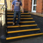 grp stair tread application primary school